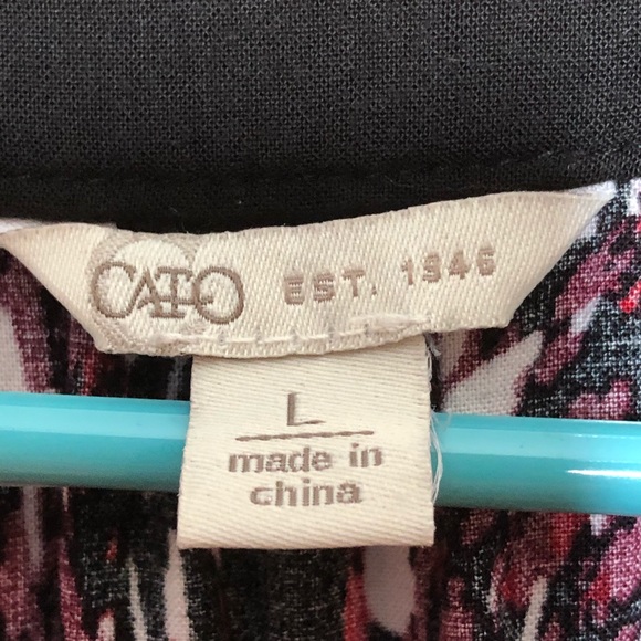 CATO SIZE LARGE LONG SLEEVE TUNIC WITH V-NECK - Picture 3 of 9